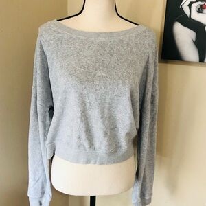 Aeropostale Soft Light Velour Sweatshirt Top